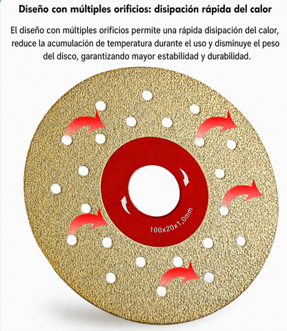 🔥 DISCO DIAMANTADO PREMIUM MULTIFUNCIÓN PARA CORTE Y DESBASTE