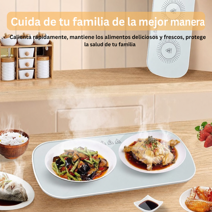 Placa Calentadora de Alimentos 3 en 1 – Calentador, Descongelador y Secado de Alimentos