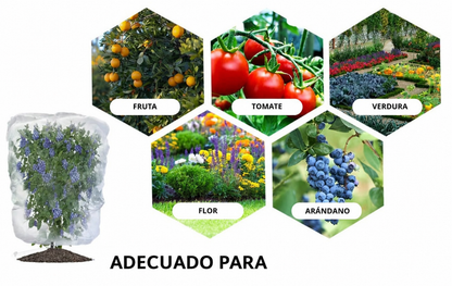 70% DE DESCUENTO | Bolsas de Malla Transpirables y Reutilizables para Proteger Frutas y Verduras – Protección contra Insectos, Moscas de la Fruta y Pájaros