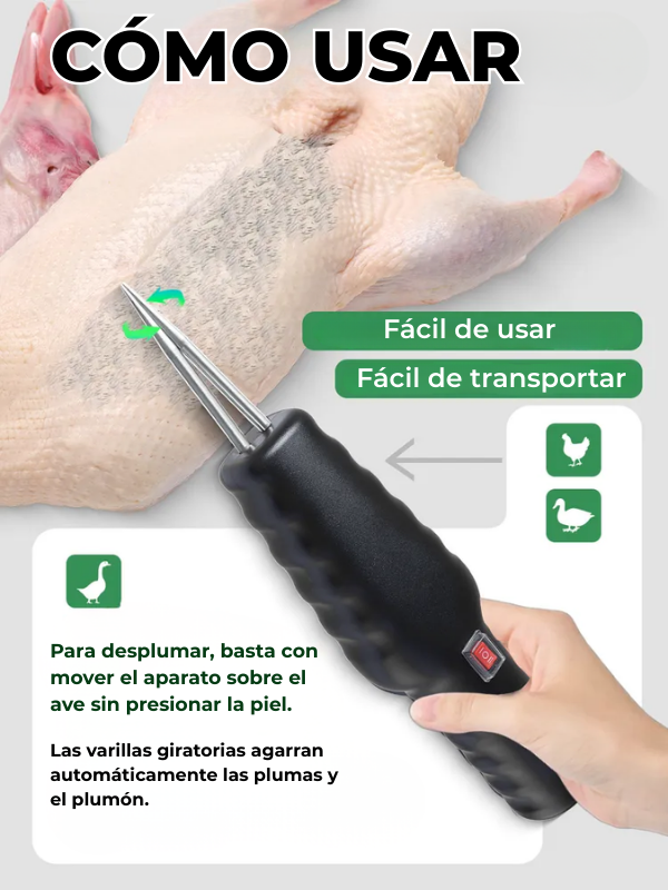 🎄70% DE DESCUENTO | Máquina Desplumadora Eléctrica Para Pollos, Patos y Codornices.
