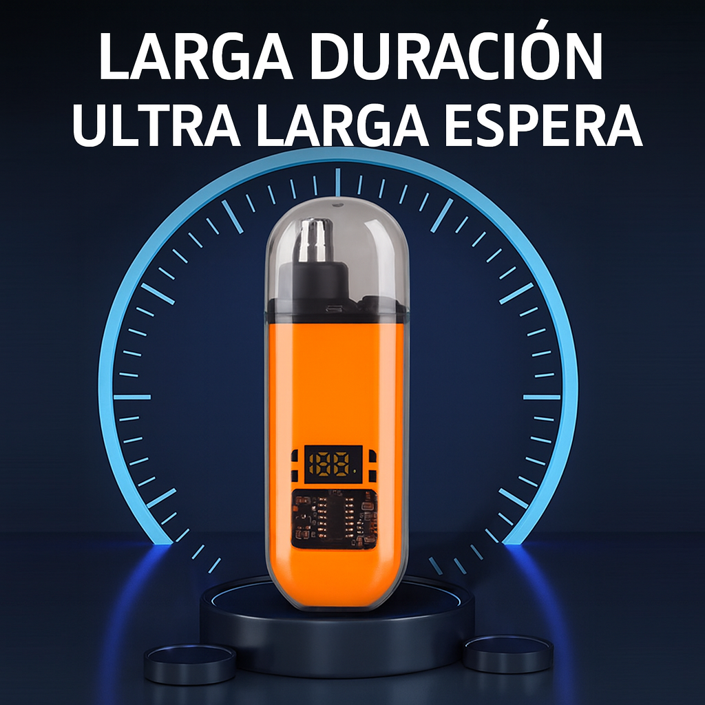 Recortador de Nariz con Pantalla LCD – Batería Recargable y Resistente al Agua