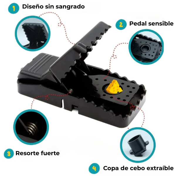 BestSeller™ – Trampa de Presión para Ratones – Trampa Robusta y de Alta Resistencia