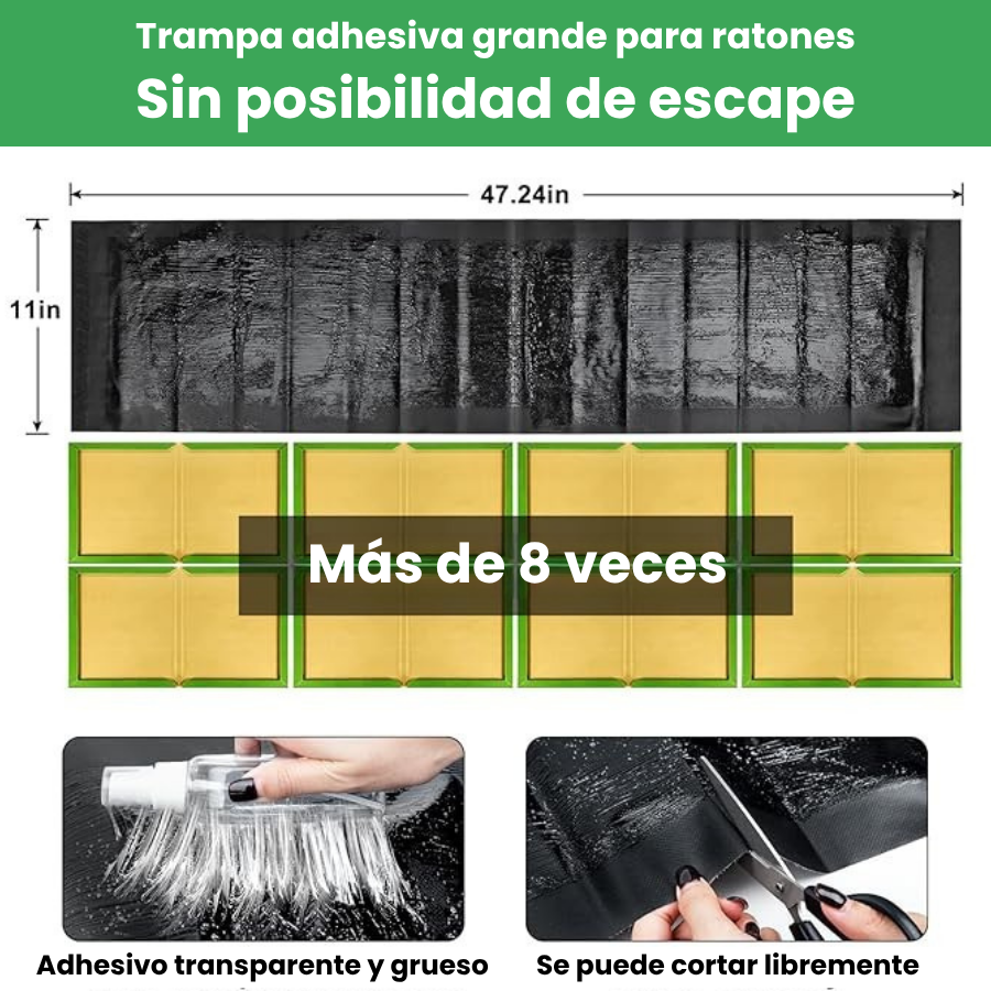 Trampas Adhesivas Profesionales – Extra Grandes para Atrapar Más Rápido