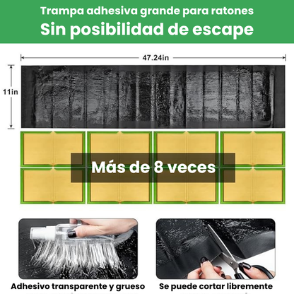 Trampas Adhesivas Profesionales – Extra Grandes para Atrapar Más Rápido