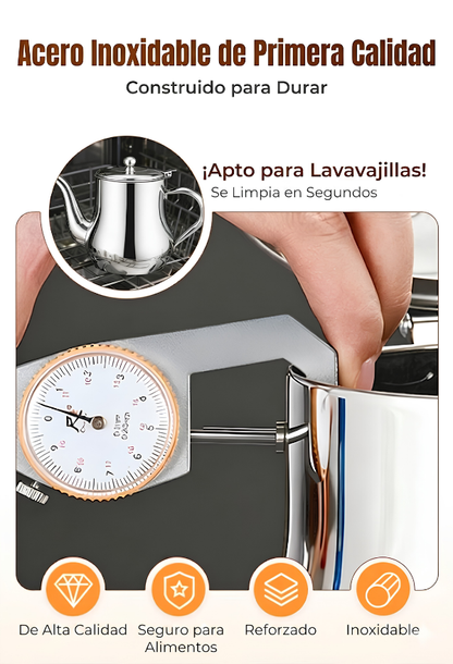 70% DE DESCUENTO | Botella de aceite de acero inoxidable 304 con filtro, especial para cocina