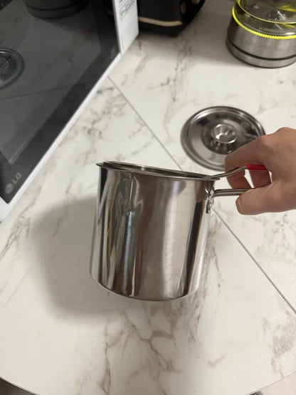 🇪🇸 Olla freidora de 1,2L en acero inoxidable 304 alemán, compatible con cocinas de vitrocerámica e inducción (IH)