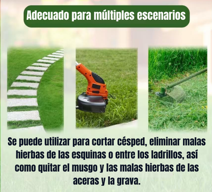 El cabezal del cortacésped tiene 6 ramas tejidas con alambre de acero resistente