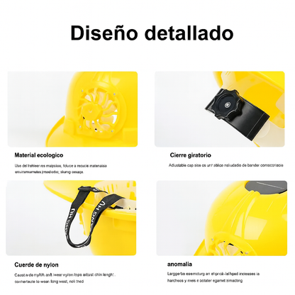 Casco de Seguridad con Aire Acondicionado Solar