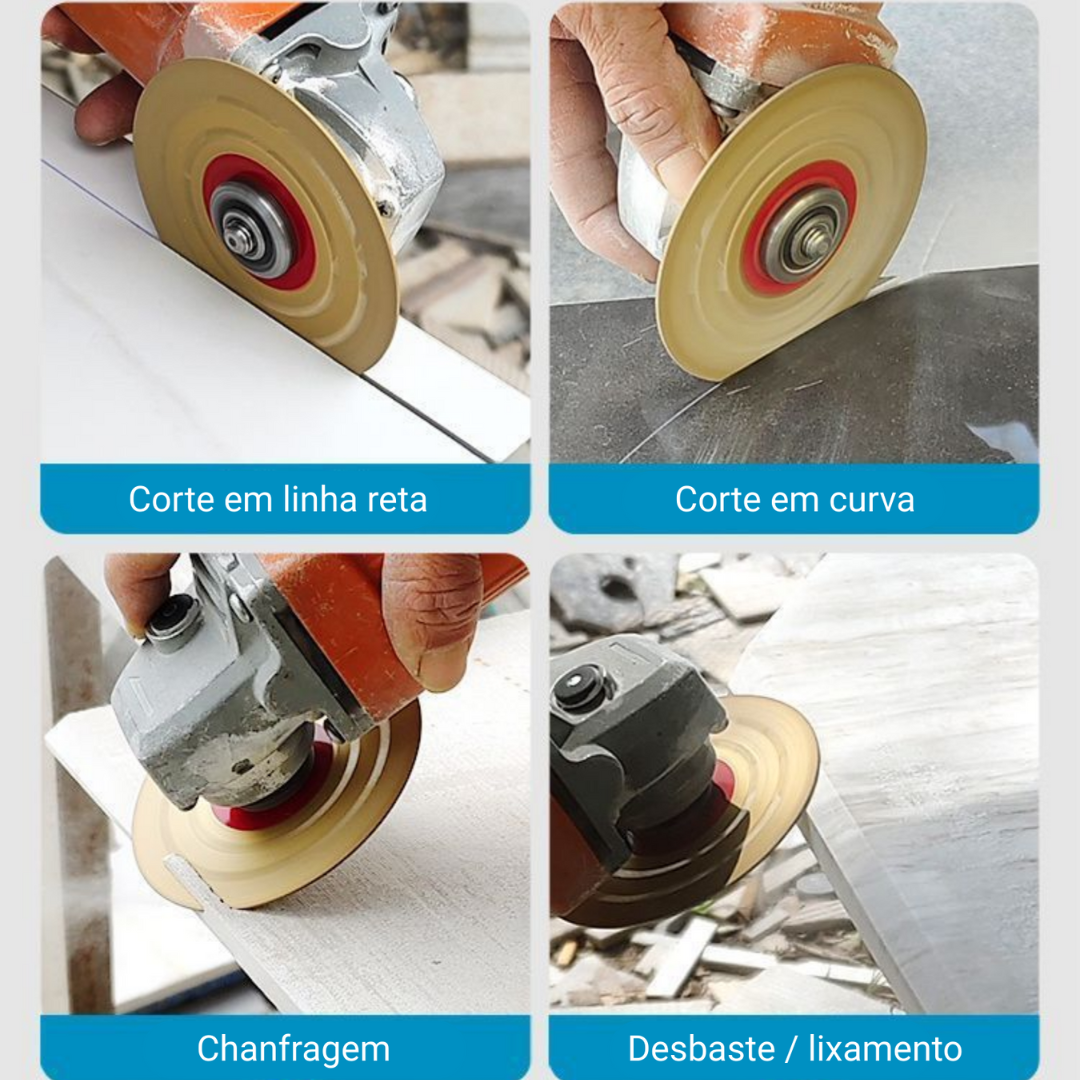 🔥 DISCO DE CORTE E DESBASTE DIAMANTADO MULTIFUNÇÃO PREMIUM (goc)