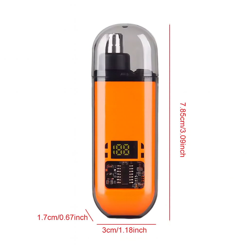 Recortador de Nariz con Pantalla LCD – Batería Recargable y Resistente al Agua