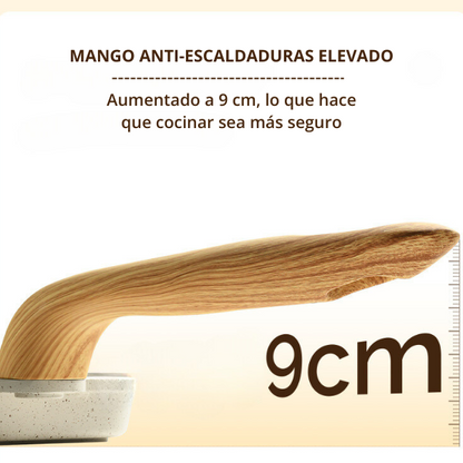 🔵Sartén antiadherente de 3 esquinas con almohadilla termosensible
