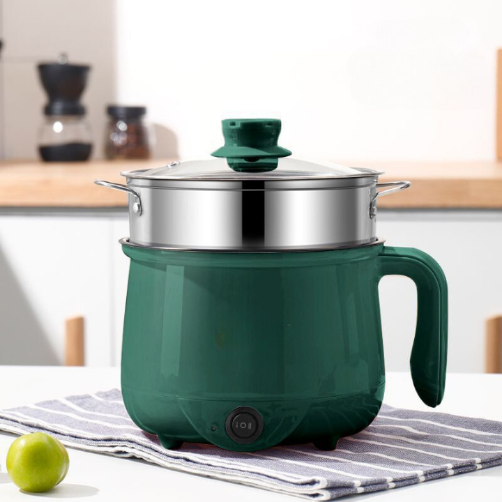 Olla eléctrica mini multifuncional de 2 potencias, incluye bandeja de vapor