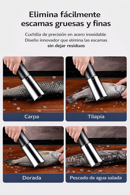 Máquina eléctrica portátil de alta potencia para quitar las escamas del pescado: limpieza rápida y sin cansar las manos.