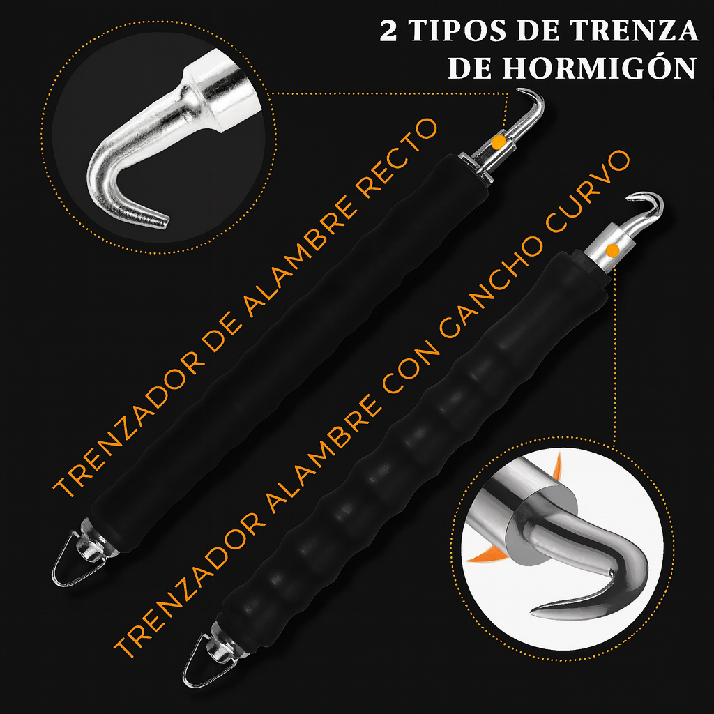 Gancho de atar acero automático – Ahorra esfuerzo, unión segura