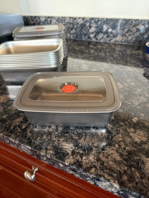 🎄70% DE DESCUENTO | Caja De Comida Al Vacío De Acero Inoxidable Antibacteriana 316 (19 x 13.5 x5.5 cm)