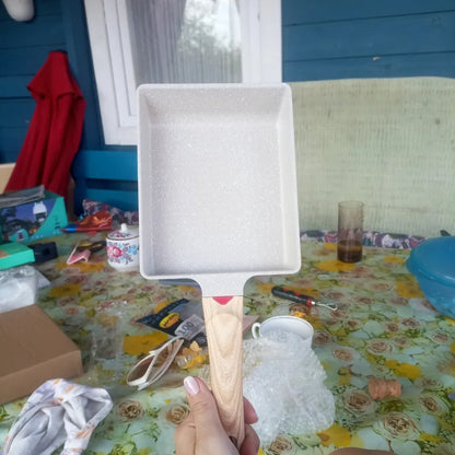 🇪🇸 Sartén cuadrada de piedra multifuncional antiadherente, apta para cocinas de inducción IH