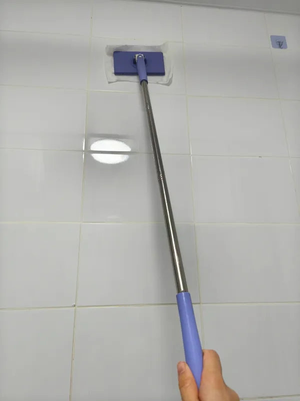 🇪🇸 Mopa con pinza para agarrar el paño en acero inoxidable alemán 304