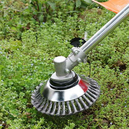 Hoja de Corte de Césped de Alambre de Acero Súper Resistente 360° (Incluye Kit de Adaptadores) (Landing Goc)