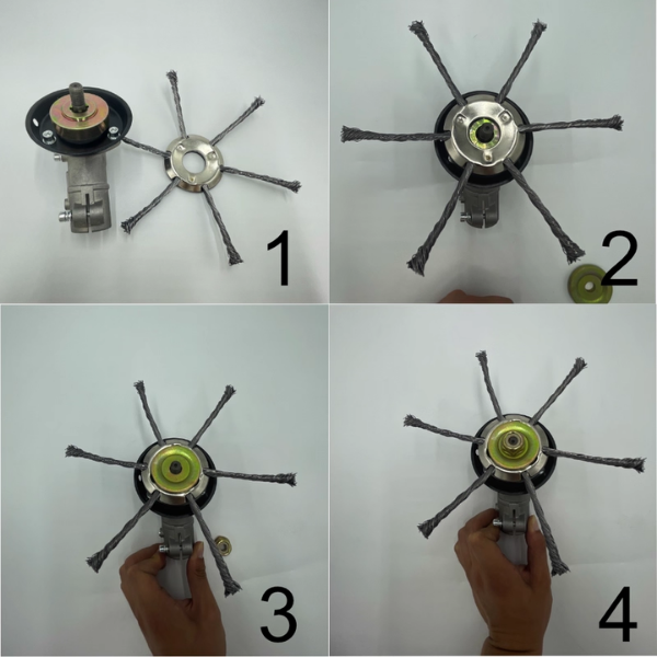 🎄70% DE DESCUENTO | El Cabezal Del Cortacésped Tiene 6 Bordes De Acero Inoxidable