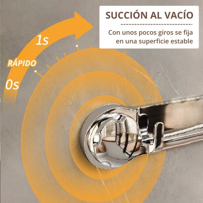 Soportes de acero inoxidable con 5 ganchos, cómodos y capaces de soportar hasta 20 kg