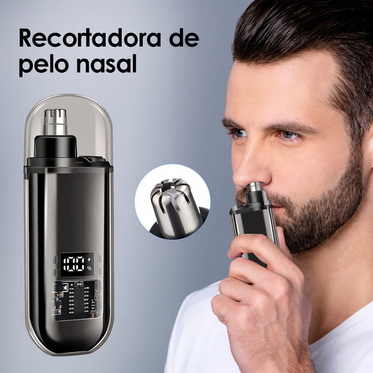 Recortador de Nariz con Pantalla LCD – Batería Recargable y Resistente al Agua