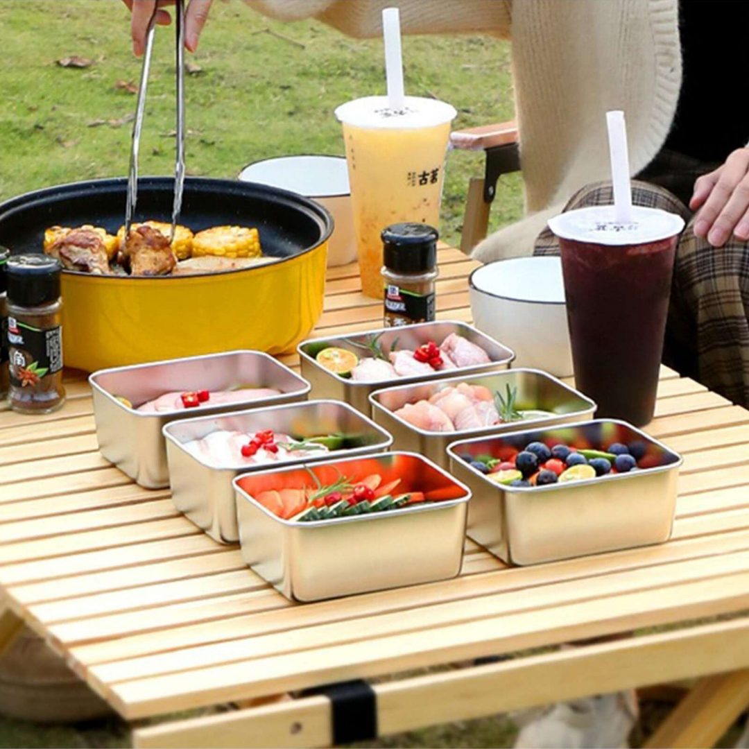 Mini bandeja de acero inoxidable estilo japonés