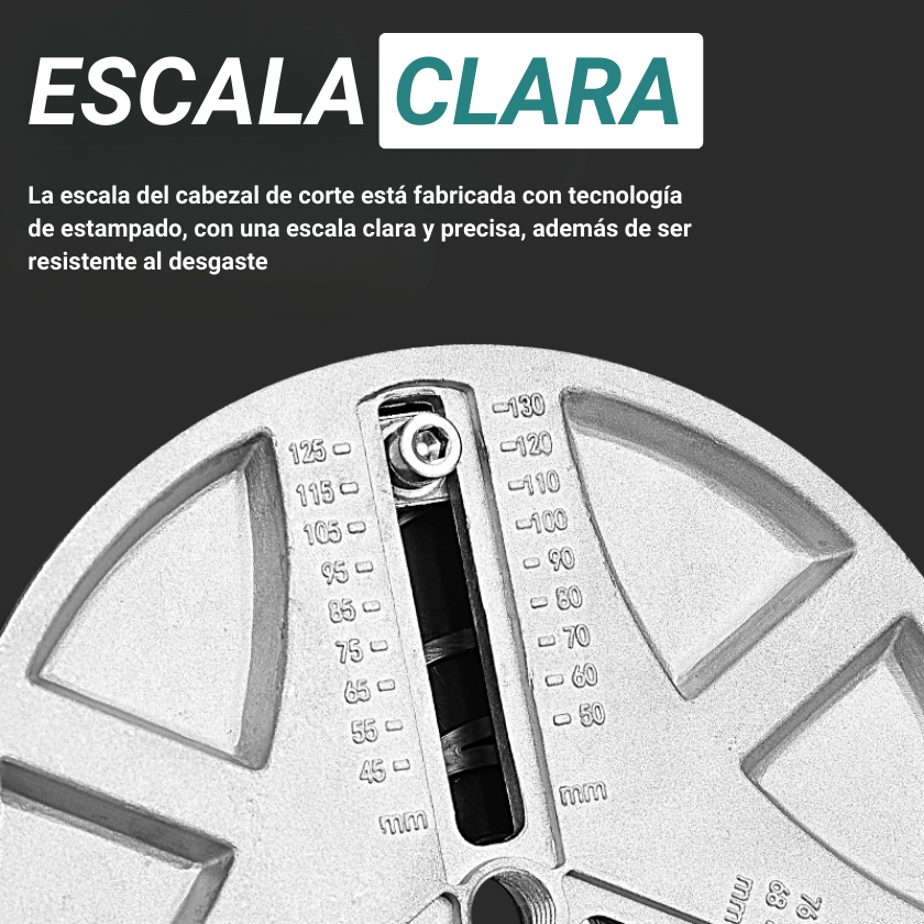 Multifuncional herramienta abreagujeros ajustable - Diámetro de corte: 45-130 mm