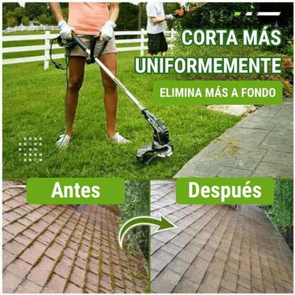 El cabezal del cortacésped tiene 6 bordes de acero inoxidable (Accesorios incluidos)