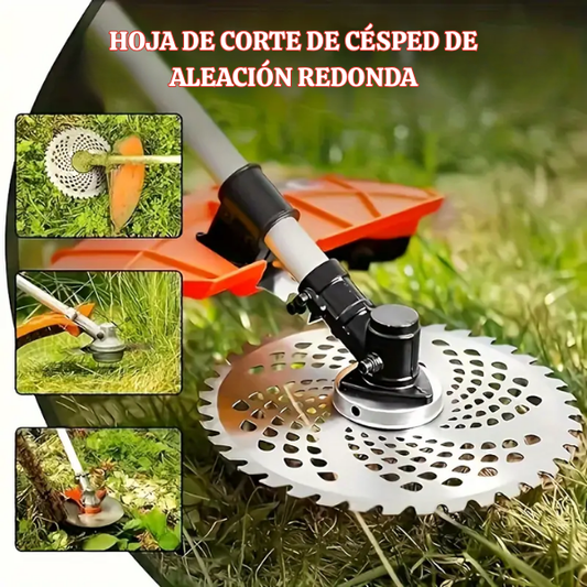 Hoja de corte de césped con dientes de aleación, eje de 25,4 mm, tipo de 40 dientes (incluye accesorios)