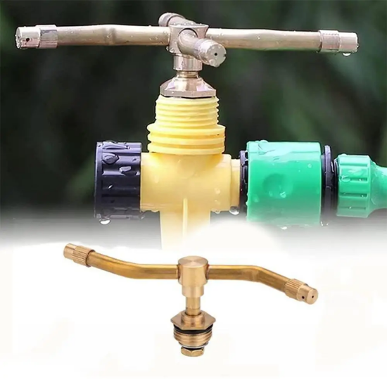 Fuente Giratoria Automática De Latón De 4 Rrazos