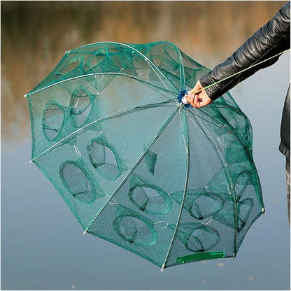 CAPTURA PECES SIN ESFUERZO | TRAMPA DE PESCA PLEGABLE DE 8 ENTRADAS