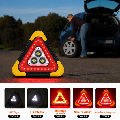 Triángulo De Advertencia LED Para Automóvil 3 En 1