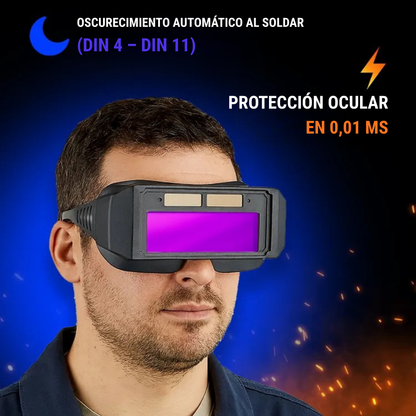 🇪🇸 Gafas de soldadura inteligentes con oscurecimiento automático 0,01 ms