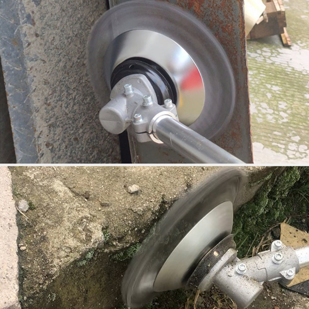 Hoja de Corte de Césped de Alambre de Acero Súper Resistente 360° (Incluye Kit de Adaptadores) (Landing Goc)