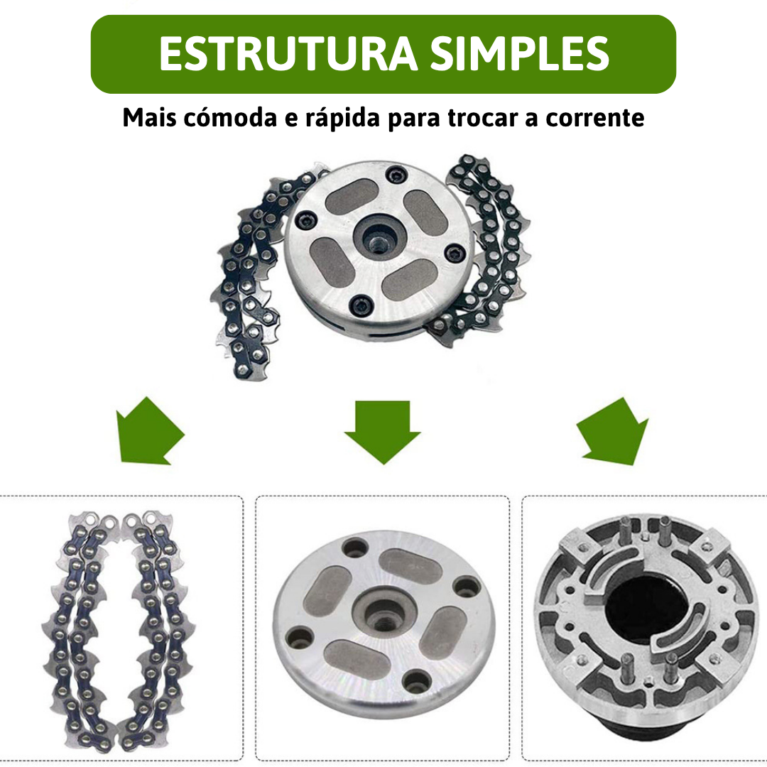 70% DE DESCUENTO | Cabezal De Corte De Acero Con Cadena – Corte Limpio, Durabilidad Y Seguridad Total