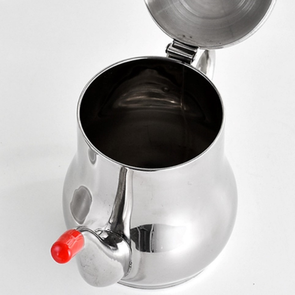 Botella de aceite de acero inoxidable 304 con filtro, especial para cocina