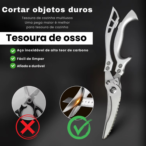 Tesoura de osso de aço carbono inoxidável de alta qualidade ✂