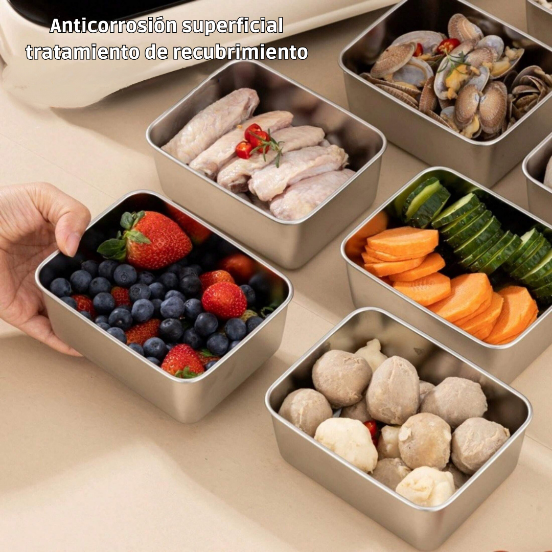 Mini bandeja de acero inoxidable estilo japonés