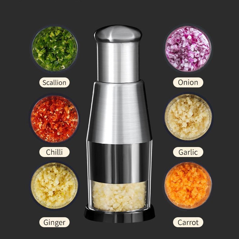 KitchenHelp™ Picadora de acero para ajo, cebolla, jengibre, guindilla y fruta tt