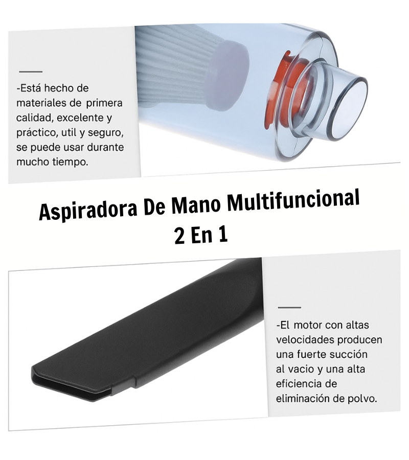 Aspiradora de mano multifuncional 2 en 1 |  ¡50% DE DESCUENTO!