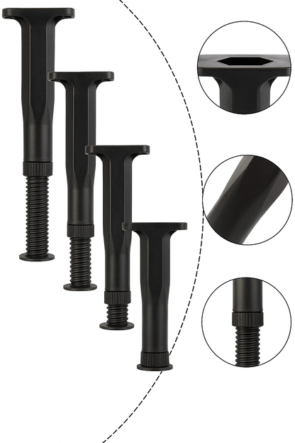 Patas Ajustables de Alta Resistencia (21-38cm) – Gira y nivela en segundos