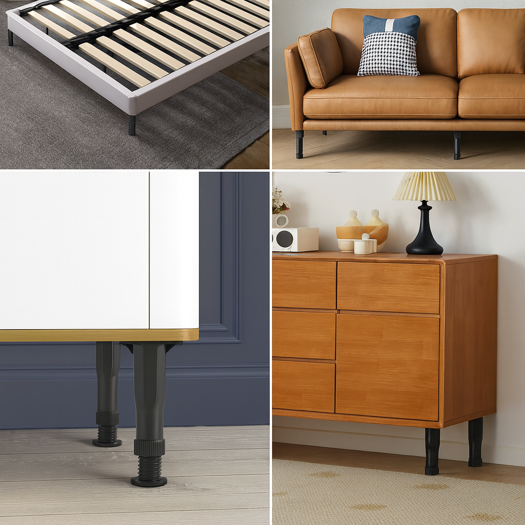 Patas Ajustables de Alta Resistencia (21-38cm) – Gira y nivela en segundos