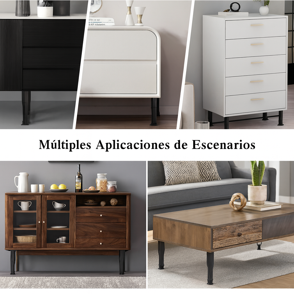 Patas Ajustables de Alta Resistencia (21-38cm) – Gira y nivela en segundos