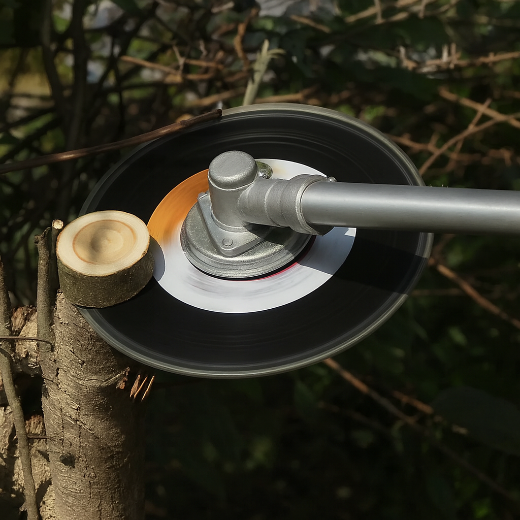 Lâmina de corte de relva multifuncional com corrente – Corta relva, arbustos e até madeira