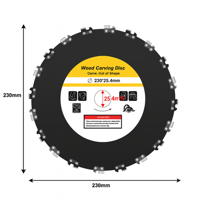 Lâmina de corte de relva multifuncional com corrente – Corta relva, arbustos e até madeira