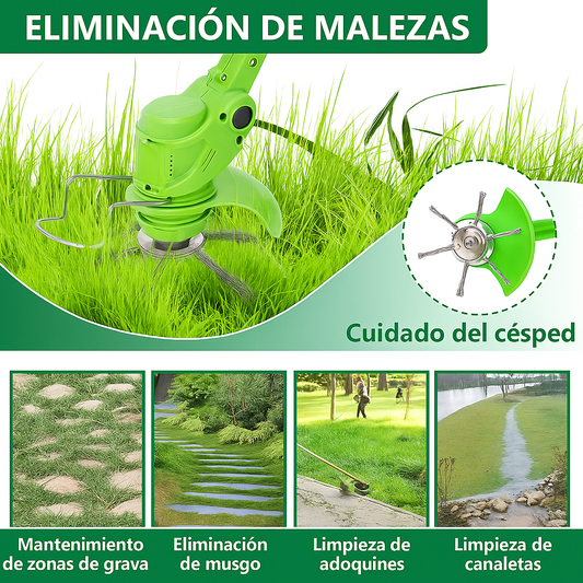 Cabezal de Cortacésped con 6 Brazos de Alambre de Acero Resistente