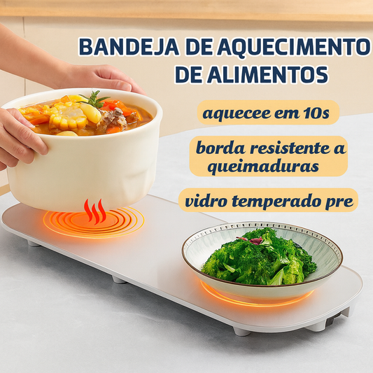 Aquecedor de Alimentos Premium 3 em 1 – Aquece, Descongela e Mantém os Sabores Sempre Quentes
