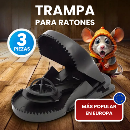 🇪🇸 Trampa para ratones moderna con alta sensibilidad y una fuerza de mordida de 90N