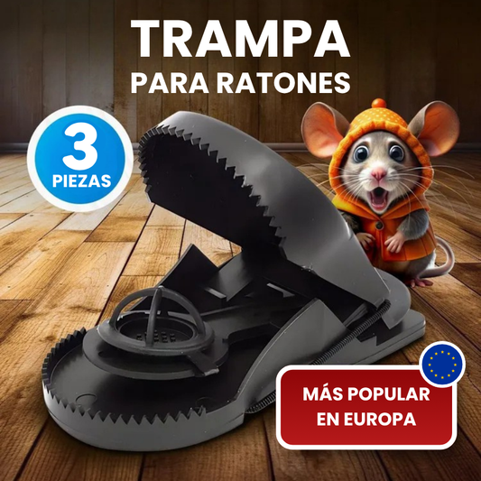 🇪🇸 Trampa para ratones moderna con alta sensibilidad y una fuerza de mordida de 90N