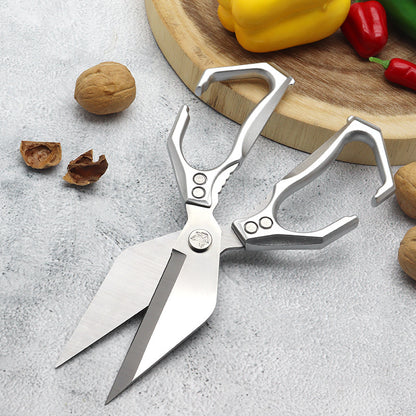 🇪🇸 Tijeras grandes con hoja en forma de diamante, hechas de acero inoxidable macizo importado de Alemania